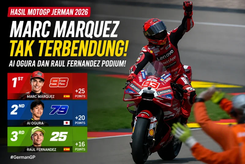 Hasil MotoGP Jerman 2026 Marc Marquez Tak Terbendung, Ai Ogura dan Raul Fernandez Podium!.webp